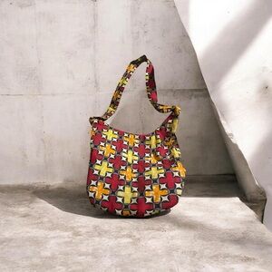 Kazi handmade African print Crossbody tote bag colorful, ethical artisan